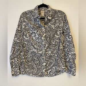 J. Crew Factory The Perfect Shirt Paisley Button Down Shirt